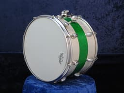 Slingerland Kick 10 x 14 Sparkling Green and Silver Pearl Wood Marching Snare Drum 1966 Serial #104069 Slingerland Kick 10 x 14 Sparkling Green and Silver Pearl Wood Marching Snare Drum 1966 Serial #104069
