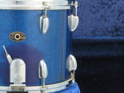 Slingerland Kick 10 x 14 Sparkling Blue Pearl Wood Marching Snare Drum Serial #8481 Slingerland Kick 10 x 14 Sparkling Blue Pearl Wood Marching Snare Drum Serial #8481