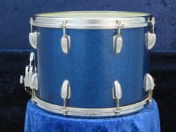 Slingerland Kick 10 x 14 Sparkling Blue Pearl Wood Marching Snare Drum Serial #8481 Slingerland Kick 10 x 14 Sparkling Blue Pearl Wood Marching Snare Drum Serial #8481
