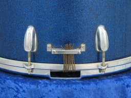 Slingerland Kick 10 x 14 Sparkling Blue Pearl Wood Marching Snare Drum Serial #8481 Slingerland Kick 10 x 14 Sparkling Blue Pearl Wood Marching Snare Drum Serial #8481