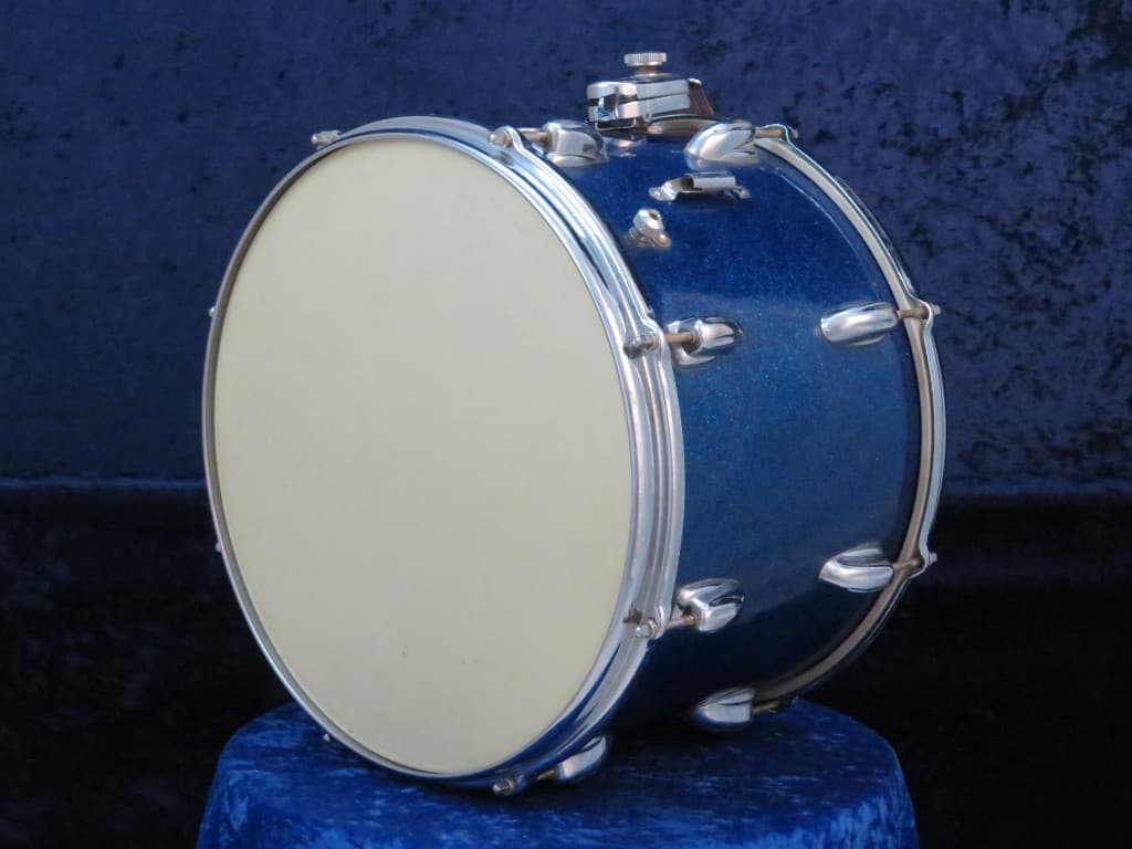Slingerland Kick 10 x 14 Sparkling Blue Pearl Wood Marching Snare Drum Serial #8481