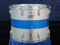 Ludwig 12 x 15 Sparkling Blue and Silver Pearl Wood Marching Snare Drum Serial #1248368 Ludwig 12 x 15 Sparkling Blue and Silver Pearl Wood Marching Snare Drum Serial #1248368