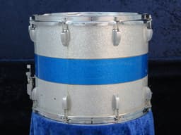 Ludwig 12 x 15 Sparkling Blue and Silver Pearl Wood Marching Snare Drum Serial #1248368 Ludwig 12 x 15 Sparkling Blue and Silver Pearl Wood Marching Snare Drum Serial #1248368