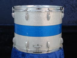 Ludwig 12 x 15 Sparkling Blue and Silver Pearl Wood Marching Snare Drum Serial #1248368 Ludwig 12 x 15 Sparkling Blue and Silver Pearl Wood Marching Snare Drum Serial #1248368