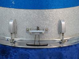 Ludwig 12 x 15 Sparkling Blue and Silver Pearl Wood Marching Snare Drum Serial #1248368 Ludwig 12 x 15 Sparkling Blue and Silver Pearl Wood Marching Snare Drum Serial #1248368