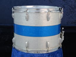 Ludwig 12 x 15 Sparkling Blue and Silver Pearl Wood Marching Snare Drum Serial #1248368 Ludwig 12 x 15 Sparkling Blue and Silver Pearl Wood Marching Snare Drum Serial #1248368