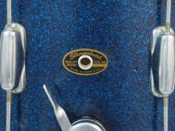 Slingerland 12 x 15 Sparkling Blue Pearl Wood Marching Snare Drum Serial #181329 Slingerland 12 x 15 Sparkling Blue Pearl Wood Marching Snare Drum Serial #181329