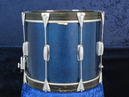 Slingerland 12 x 15 Sparkling Blue Pearl Wood Marching Snare Drum Serial #181329 Slingerland 12 x 15 Sparkling Blue Pearl Wood Marching Snare Drum Serial #181329