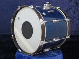 Slingerland 12 x 15 Sparkling Blue Pearl Wood Marching Snare Drum Serial #181329 Slingerland 12 x 15 Sparkling Blue Pearl Wood Marching Snare Drum Serial #181329