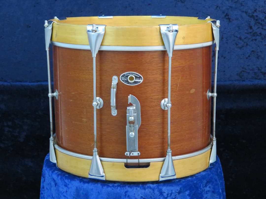 Slingerland 10 x 14 Mahogany Marching Snare Drum Serial #242008 Slingerland 10 x 14 Mahogany Marching Snare Drum Serial #242008