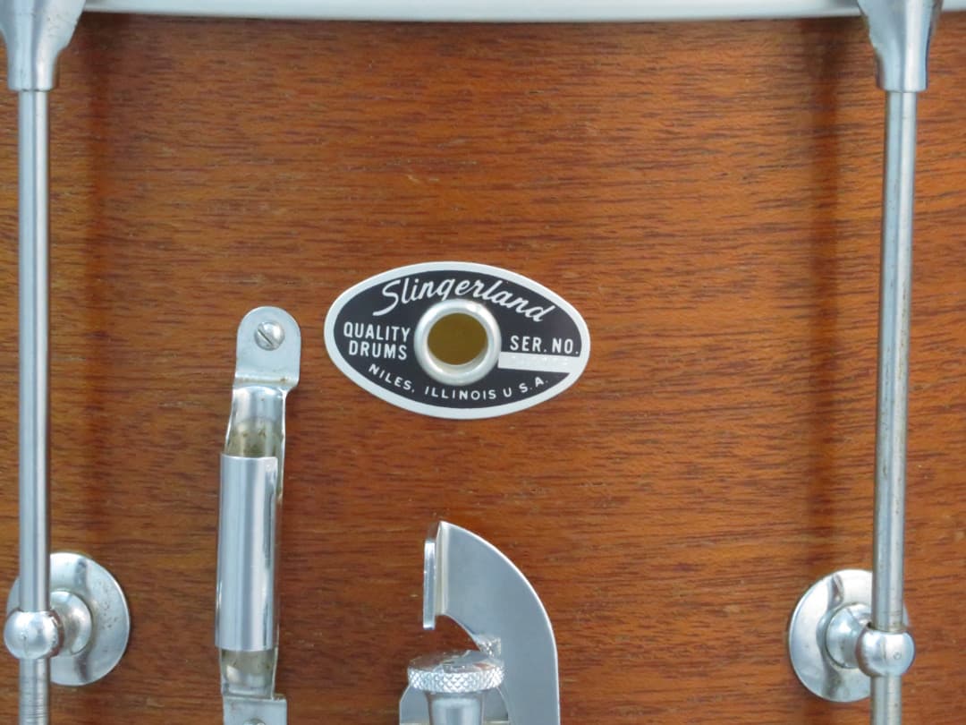 Slingerland 10 x 14 Mahogany Marching Snare Drum Serial #242008