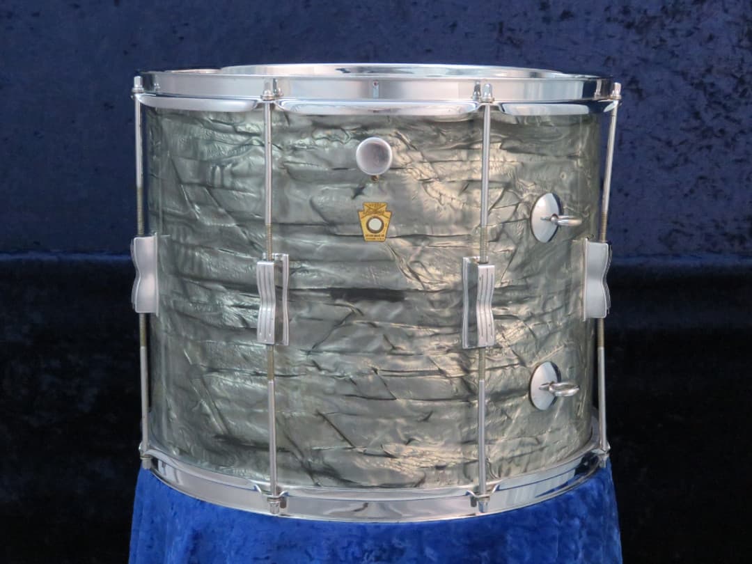 Ludwig 12 x 15 Sky Blue Marine Pearl Wood Tenor Drum Serial #49336