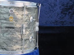 Ludwig 12 x 15 Sky Blue Marine Pearl Wood Tenor Drum Serial #49336 Ludwig 12 x 15 Sky Blue Marine Pearl Wood Tenor Drum Serial #49336