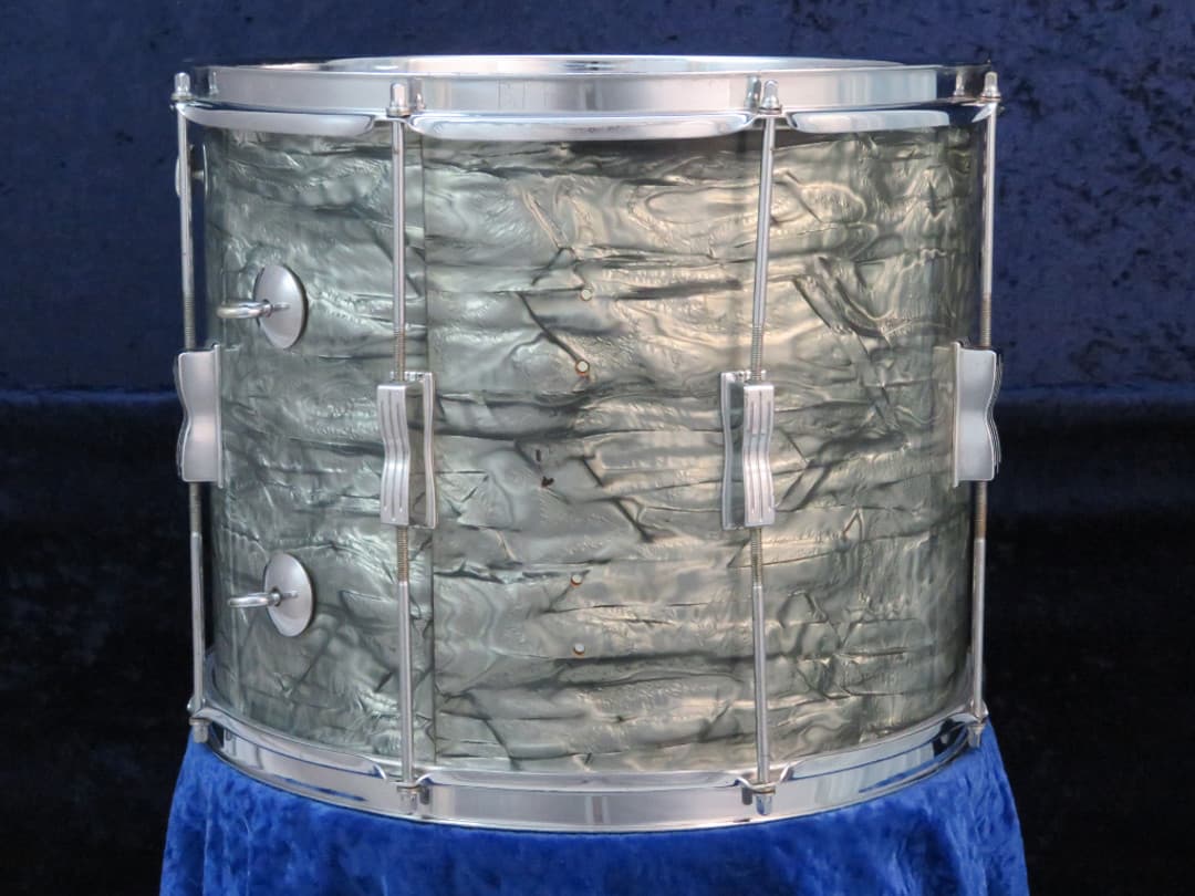 Ludwig 12 x 15 Sky Blue Marine Pearl Wood Tenor Drum Serial #49336