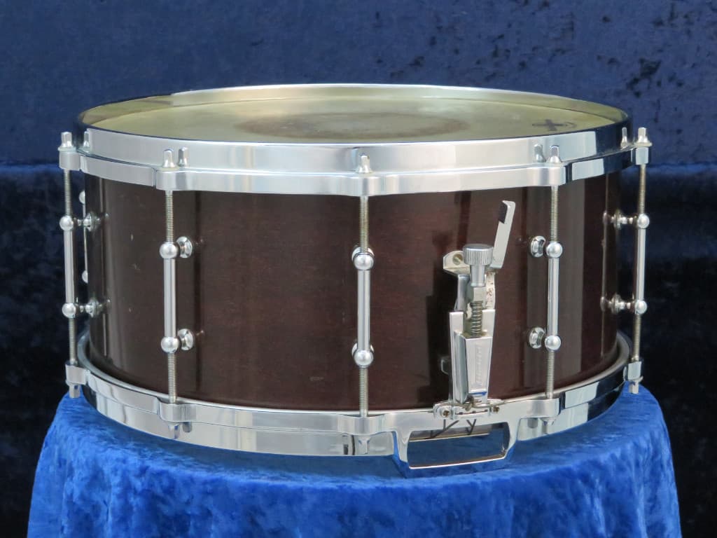Ludwig 6.5 x 14 Mahogany Wood Snare Drum Serial #3386966