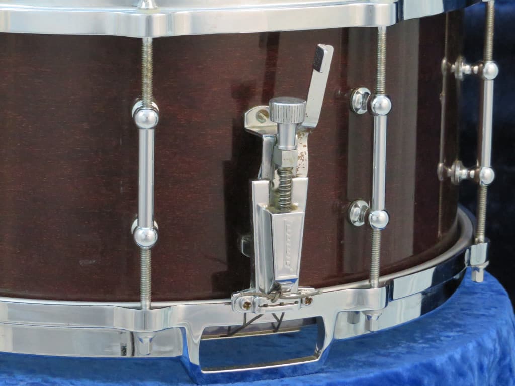 Ludwig 6.5 x 14 Mahogany Wood Snare Drum Serial #3386966