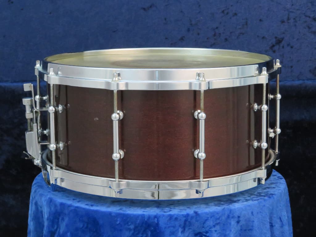 Ludwig 6.5 x 14 Mahogany Wood Snare Drum Serial #3386966