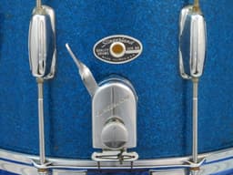 Slingerland 10 x 14 Sparkling Blue Pearl Wood Marching Snare Drum Serial #213415 Slingerland 10 x 14 Sparkling Blue Pearl Wood Marching Snare Drum Serial #213415