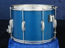 Slingerland 10 x 14 Sparkling Blue Pearl Wood Marching Snare Drum Serial #213415 Slingerland 10 x 14 Sparkling Blue Pearl Wood Marching Snare Drum Serial #213415