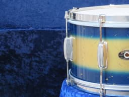 Slingerland Radio King 7 x 14 Blue and Gold Duco Wood Snare Drum 1950's Serial #isi9415 Slingerland Radio King 7 x 14 Blue and Gold Duco Wood Snare Drum 1950's Serial #isi9415