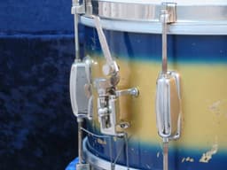 Slingerland Radio King 7 x 14 Blue and Gold Duco Wood Snare Drum 1950's Serial #isi9415 Slingerland Radio King 7 x 14 Blue and Gold Duco Wood Snare Drum 1950's Serial #isi9415