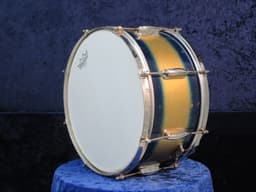 Slingerland Radio King 7 x 14 Blue and Gold Duco Wood Snare Drum 1950's Serial #isi9415 Slingerland Radio King 7 x 14 Blue and Gold Duco Wood Snare Drum 1950's Serial #isi9415