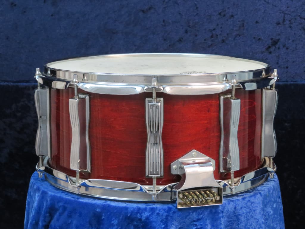 Ludwig 6.5 x 14 Mahogany Wood Snare Drum 1996 Serial #3328386