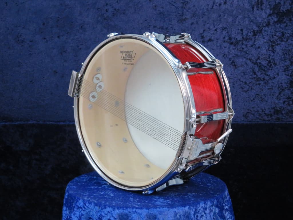 Ludwig 6.5 x 14 Mahogany Wood Snare Drum 1996 Serial #3328386