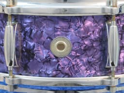 Walberg & Auge Perfection 5 x 14 Purple Diamond Pearl Wood Snare Drum 1960 Serial #9-60 Walberg & Auge Perfection 5 x 14 Purple Diamond Pearl Wood Snare Drum 1960 Serial #9-60