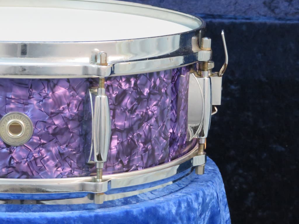 Walberg & Auge Perfection 5 x 14 Purple Diamond Pearl Wood Snare Drum 1960 Serial #9-60