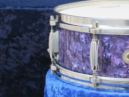 Walberg & Auge Perfection 5 x 14 Purple Diamond Pearl Wood Snare Drum 1960 Serial #9-60 Walberg & Auge Perfection 5 x 14 Purple Diamond Pearl Wood Snare Drum 1960 Serial #9-60