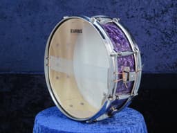 Walberg & Auge Perfection 5 x 14 Purple Diamond Pearl Wood Snare Drum 1960 Serial #9-60 Walberg & Auge Perfection 5 x 14 Purple Diamond Pearl Wood Snare Drum 1960 Serial #9-60