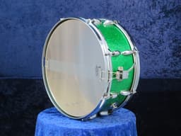 Walberg and Auge Perfection 6.5 x 15 Green Sparkle Wood Snare Drum 1964 Serial #9-64 Walberg and Auge Perfection 6.5 x 15 Green Sparkle Wood Snare Drum 1964 Serial #9-64