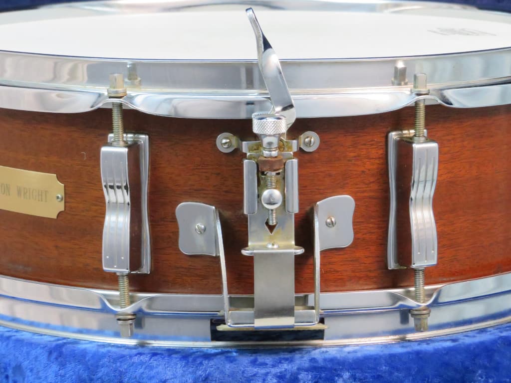 George Way 5 x 14 Mahogany Wood Snare Drum Serial #isi9296