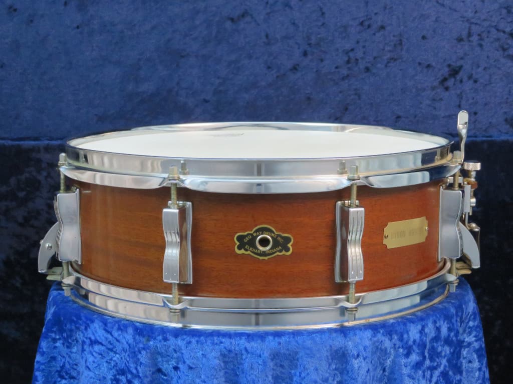 George Way 5 x 14 Mahogany Wood Snare Drum Serial #isi9296 George Way 5 x 14 Mahogany Wood Snare Drum Serial #isi9296