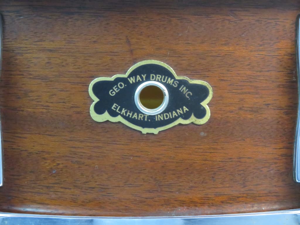 George Way 5 x 14 Mahogany Wood Snare Drum Serial #isi9296