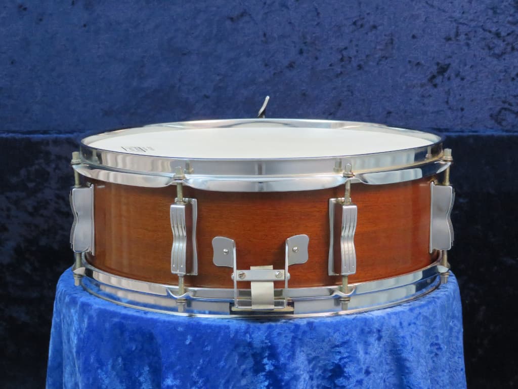 George Way 5 x 14 Mahogany Wood Snare Drum Serial #isi9296