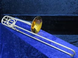 C.G. Conn 72H Artist Silver Single Rotor Bass Trombone 1962 Serial #964975 C.G. Conn 72H Artist Silver Single Rotor Bass Trombone 1962 Serial #964975