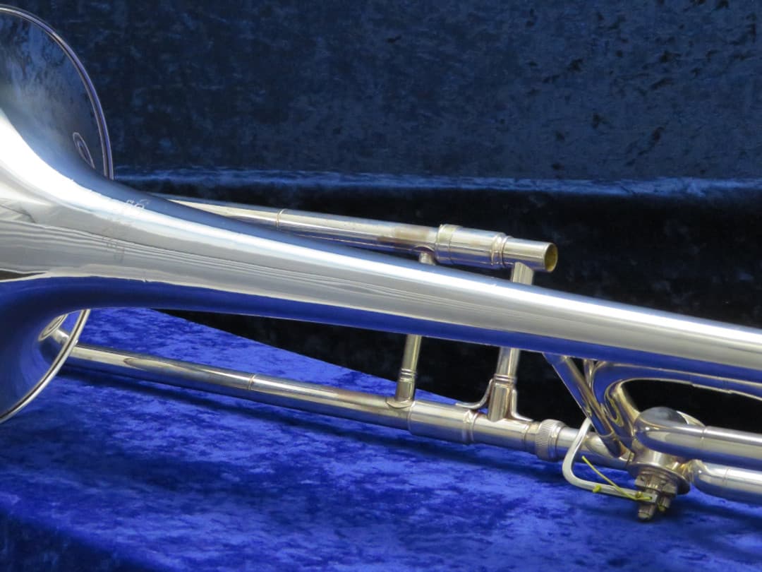 C.G. Conn 72H Artist Silver Single Rotor Bass Trombone 1962 Serial #964975