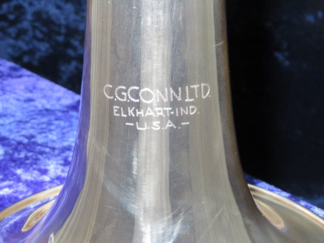 C.G. Conn 72H Artist Silver Single Rotor Bass Trombone 1962 Serial #964975