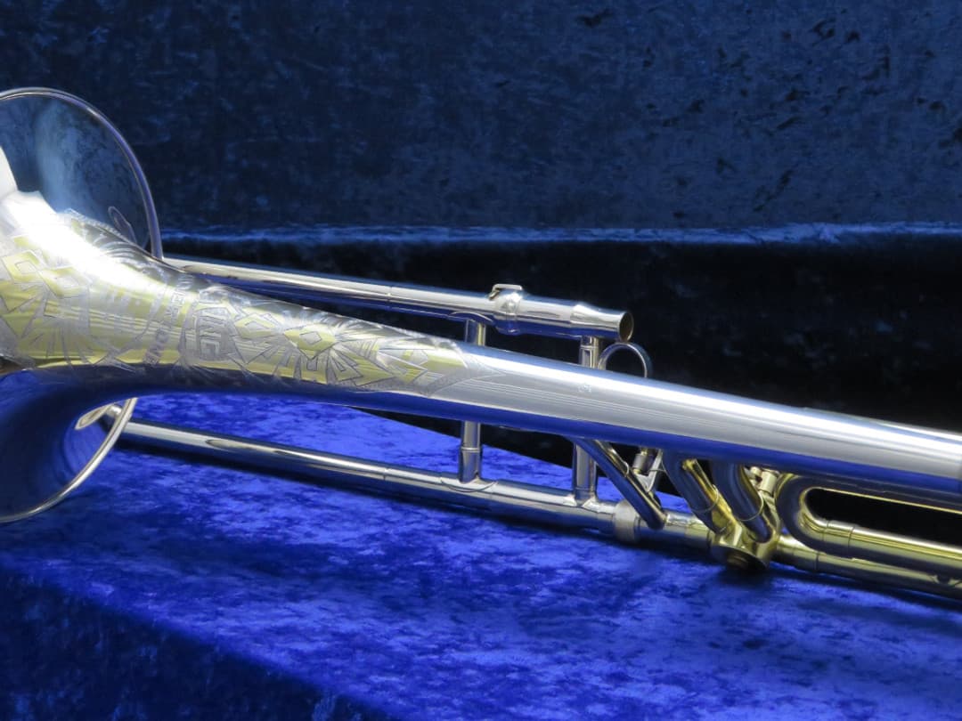 King Silver Tone F Trigger Trombone 1940 Serial #244272