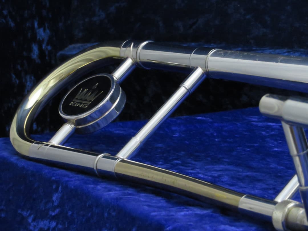 King 3B Concert Silversonic Two Tone Trombone 1970's Serial #471191