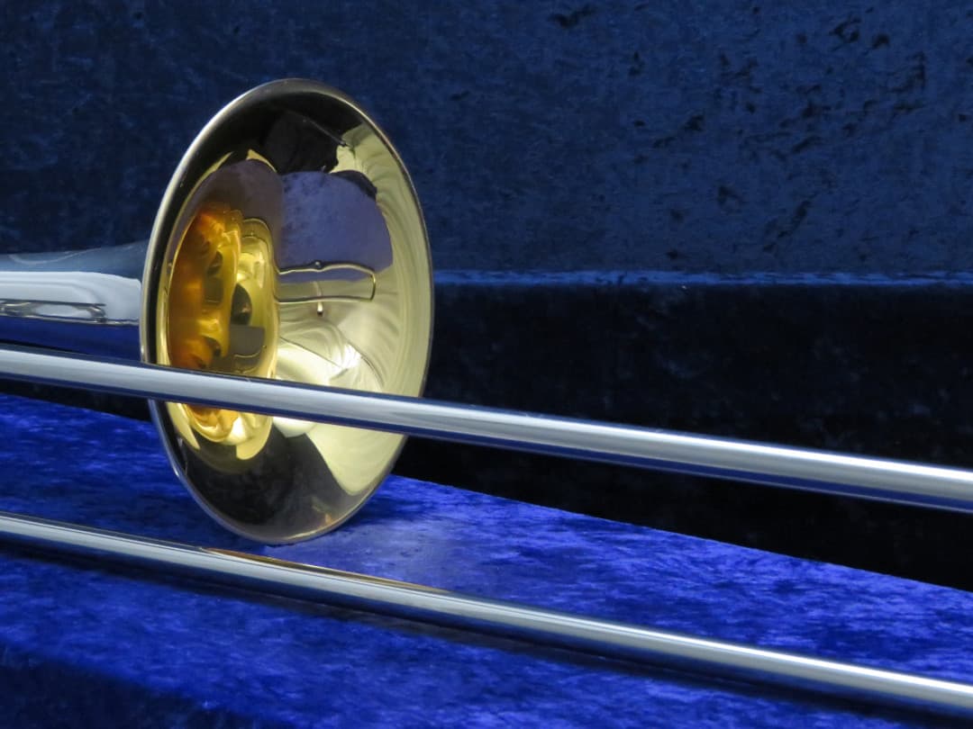 King 3B Concert Silversonic Two Tone Trombone 1970's Serial #471191