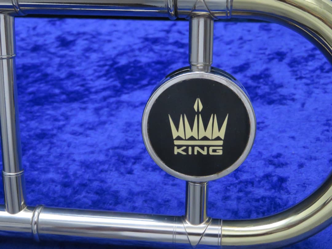 King 3B Concert Silversonic Two Tone Trombone 1970's Serial #471191
