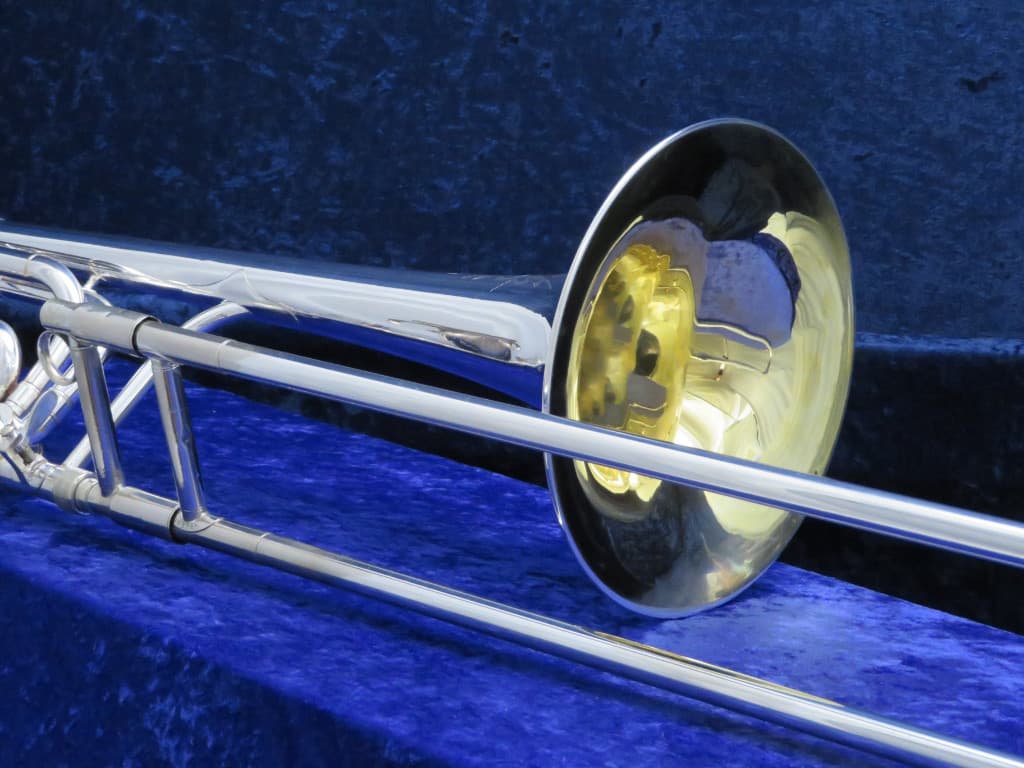 King Silver Tone " 2B" Sterling Silver F Trigger Trombone Serial #293240