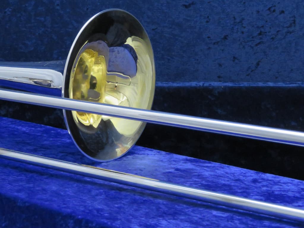 King Silver Tone " 2B" Sterling Silver F Trigger Trombone Serial #293240