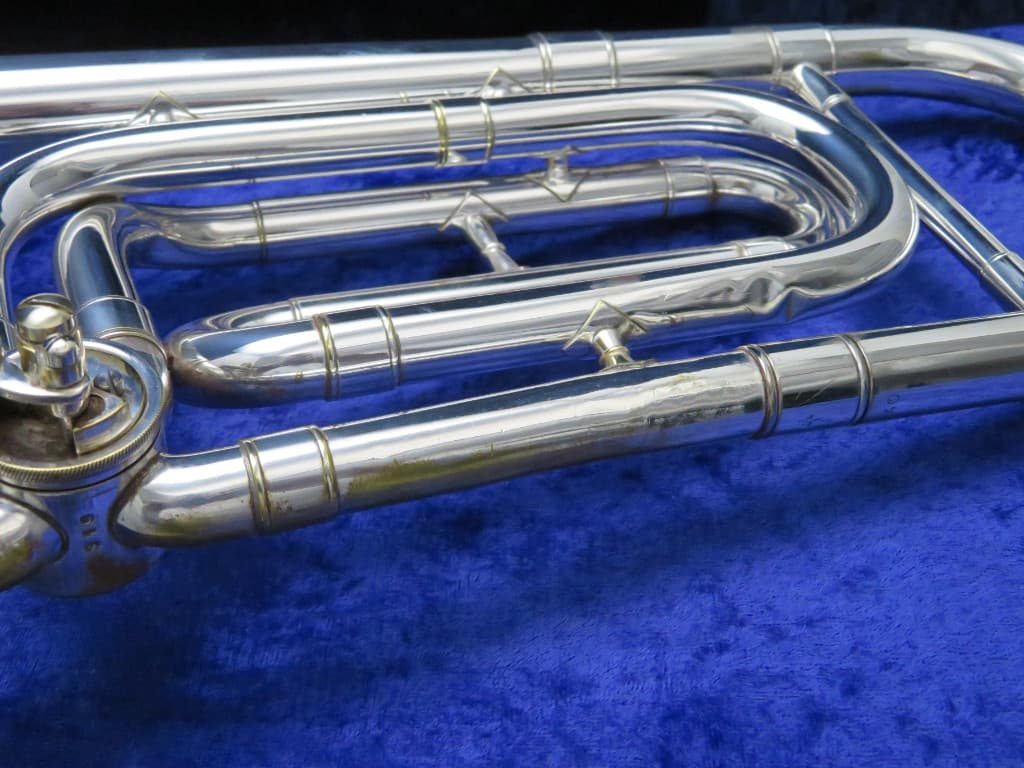 King Silver Tone " 2B" Sterling Silver F Trigger Trombone Serial #293240