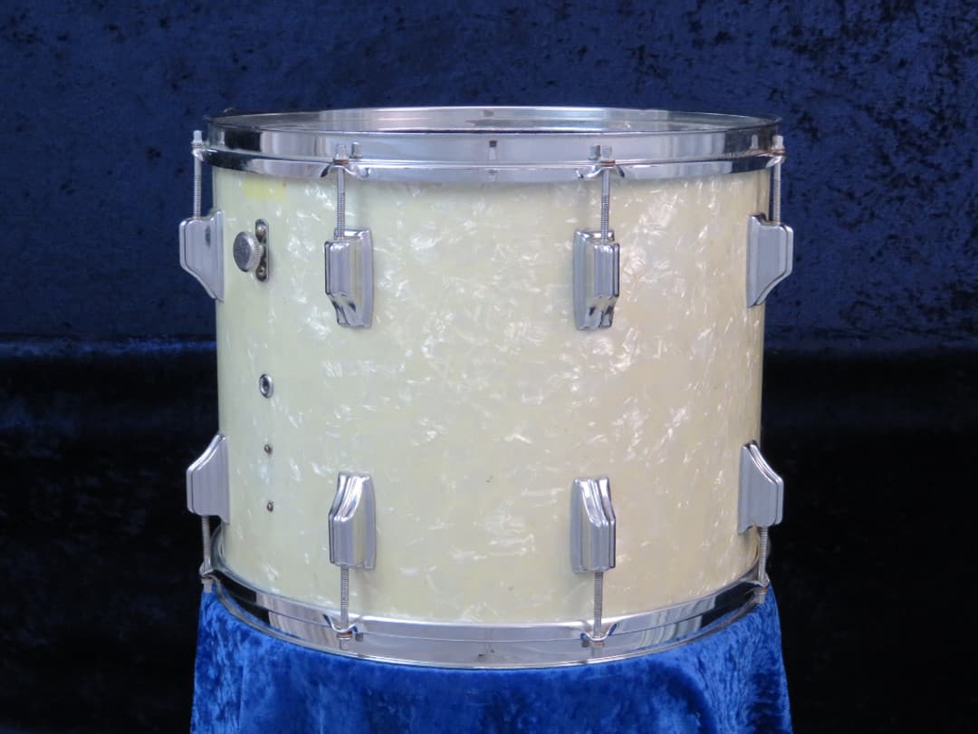 Rogers Powertone 12 x 15 White Marine Pearl Wood Tenor Drum Serial #8123