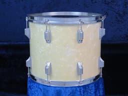 Rogers Powertone 12 x 15 White Marine Pearl Wood Tenor Drum Serial #8123 Rogers Powertone 12 x 15 White Marine Pearl Wood Tenor Drum Serial #8123