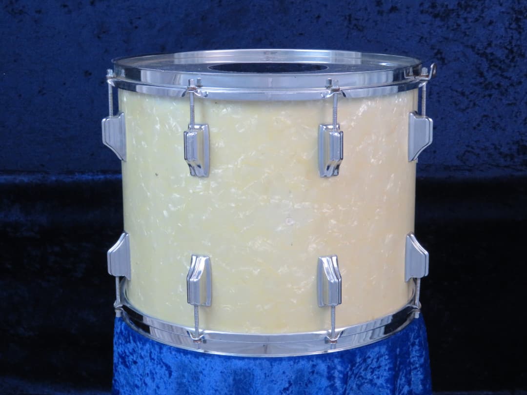 Rogers Powertone 12 x 15 White Marine Pearl Wood Tenor Drum Serial #8123